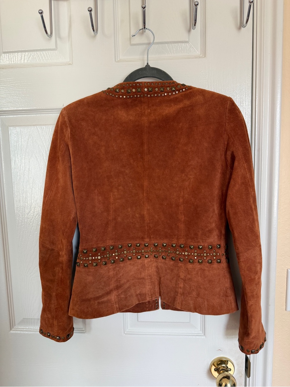 Real Leather Women’s Studded Jacket - Picture 4 of 4